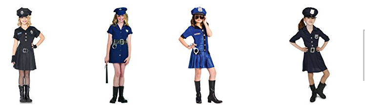 police officer costume girls