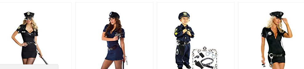 women's halloween costume police officer